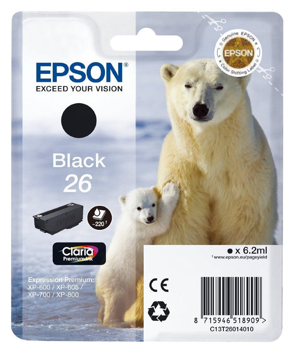 EAN 8715946518909 - Epson Polar bear C13T26014010 cartucho de tinta 1 pieza(s) Original imagen 1