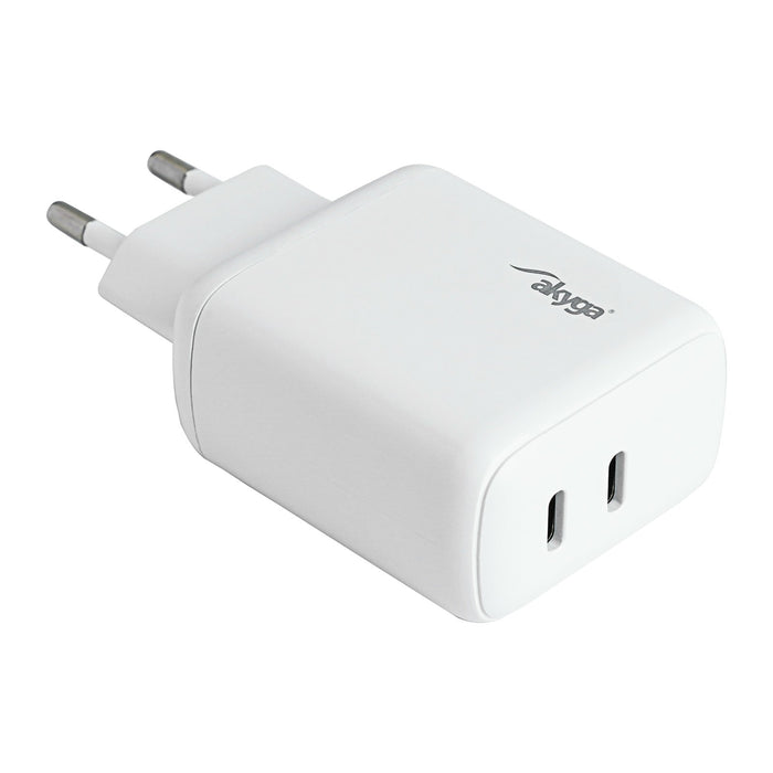 EAN 5901720137784 - Akyga AK-CH-19 cargador de dispositivo móvil Universal Blanco USB Carga rápida Auto imagen 1