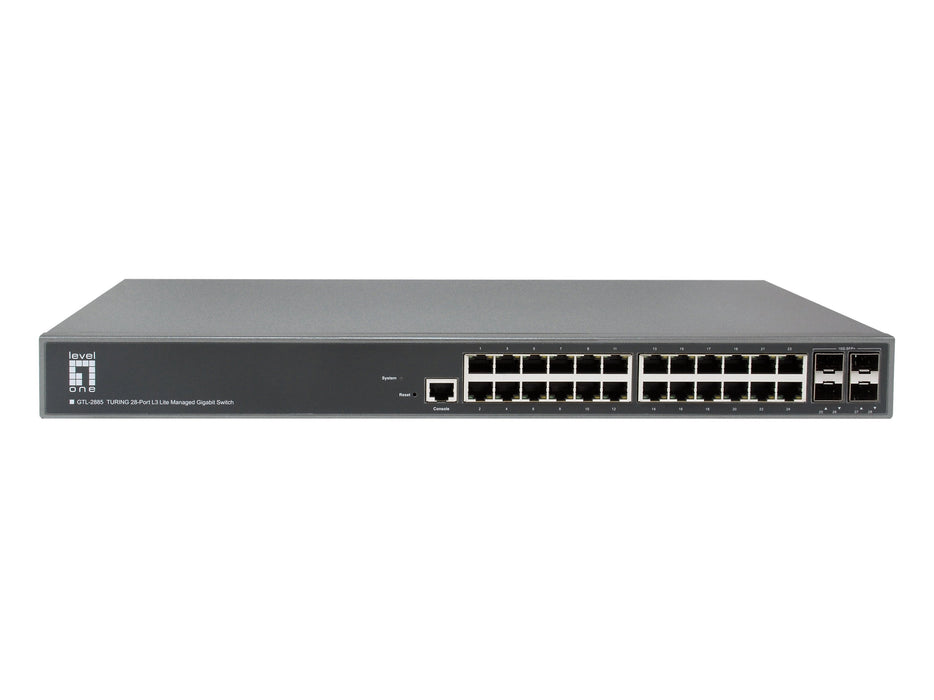 EAN 4015867243206 - LevelOne GTL-2885 switch Gestionado L3 Gigabit Ethernet (10/100/1000) Gris imagen 2