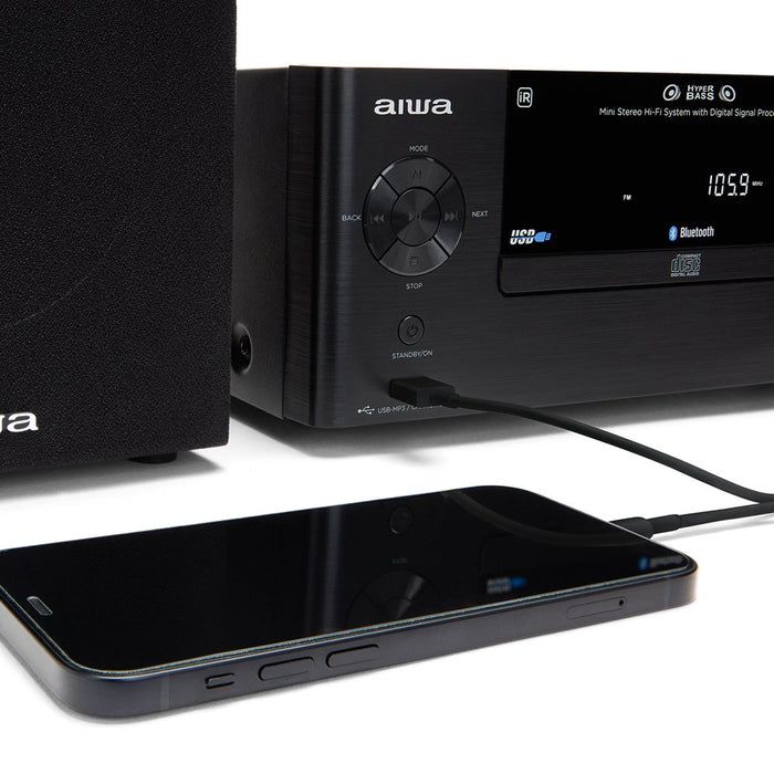 EAN 8435256898002 - Aiwa MSBTU-500 sistema de audio para el hogar Microcadena de música para uso doméstico 50 W Negro imagen 9