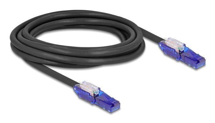 EAN 4043619809288 - DeLOCK 80928 cable de red Negro, Violeta 3 m Cat6 U/UTP (UTP) imagen 1