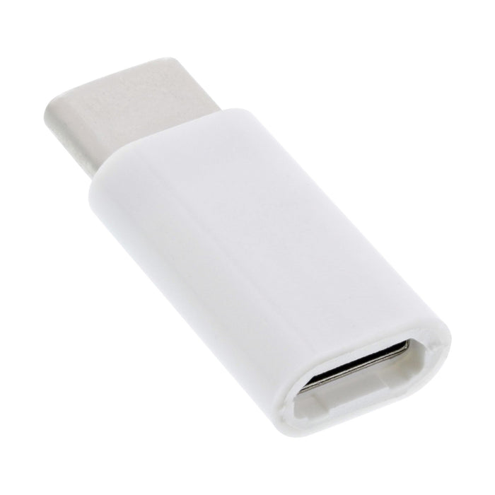 EAN 4043718278428 - InLine 33303I cambiador de género para cable USB type C male microUSB2.0 Blanco imagen 2