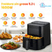 EAN 5906168634512 - Extralink HOME AIR FRYER 5.2L EU SJ-520 freidora Sencillo 5,2 L 1600 W Freidora de aire caliente Negro imagen 20