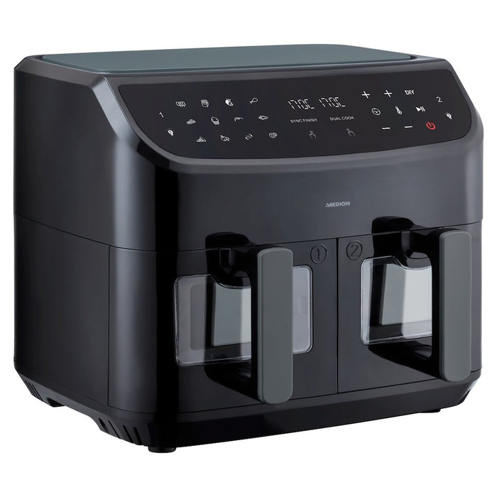 EAN 4061275214840 - MEDION LIFE P20 Doble 8,7 L 2600 W Freidora de aire caliente Negro imagen 5