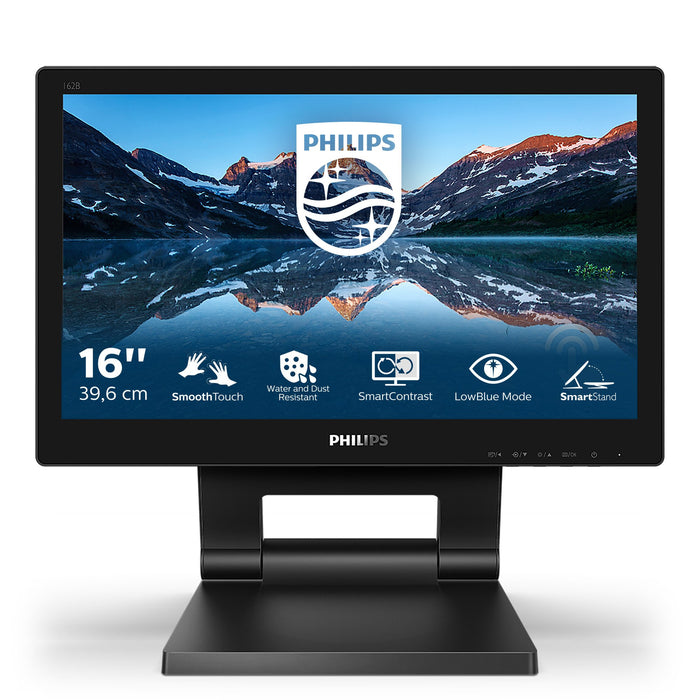 EAN 8712581760250 - Philips 162B9T/00 pantalla para PC 39,6 cm (15.6") 1366 x 768 Pixeles HD LCD Pantalla táctil Negro imagen 2