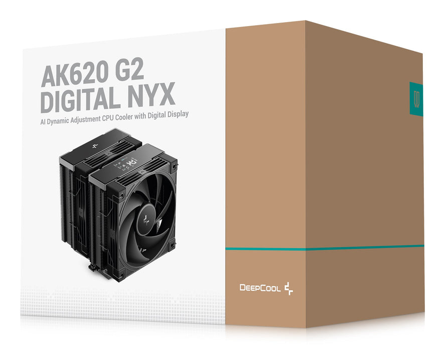 EAN 6933412729716 - DeepCool AK620 G2 Digital NYX Procesador Refrigerador de aire 12 cm Negro 1 pieza(s) imagen 9