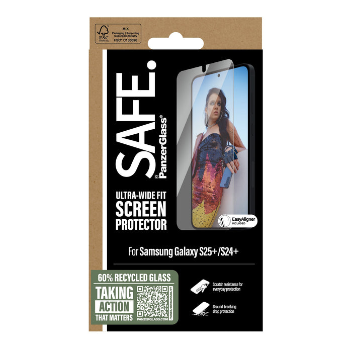 EAN 5715685017605 - PanzerGlass SAFE. by ® Screen Protector Samsung Galaxy S25+ | S24+ | Ultra-Wide Fit w. EasyAligner Protec imagen 3