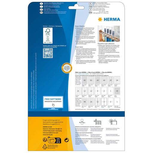 EAN 4008705109017 - HERMA 10901 etiqueta de impresora Blanco Etiqueta para impresora autoadhesiva imagen 2