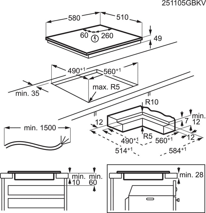 EAN 7333394049441 - Electrolux EIS62453IZ Negro Integrado 60 cm Con placa de inducción 4 zona(s) imagen 12