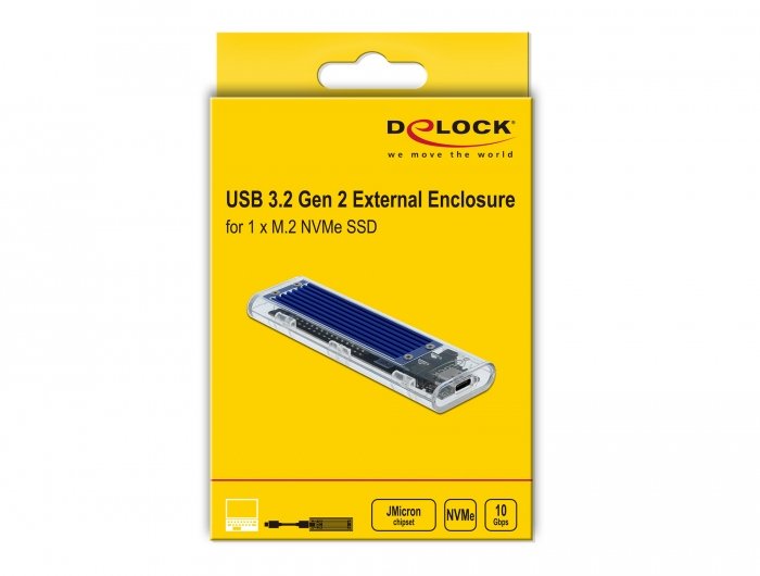 EAN 4043619426201 - DeLOCK 42620 caja para disco duro externo Caja externa para unidad de estado sólido (SSD) Azul imagen 6
