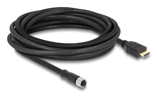 EAN 4043619812202 - DeLOCK 81220 cable para sensor y actuador 5 m M12 HDMI Negro imagen 1