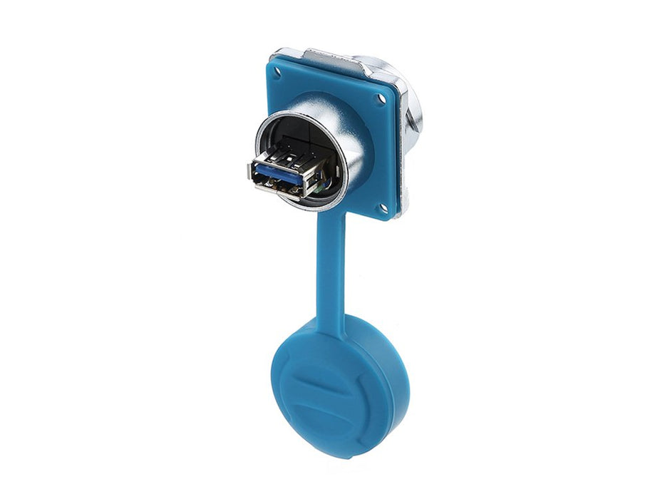 EAN 4014619709540 - Alcasa IC03-24U302 toma de corriente USB A Azul, Plata imagen 2