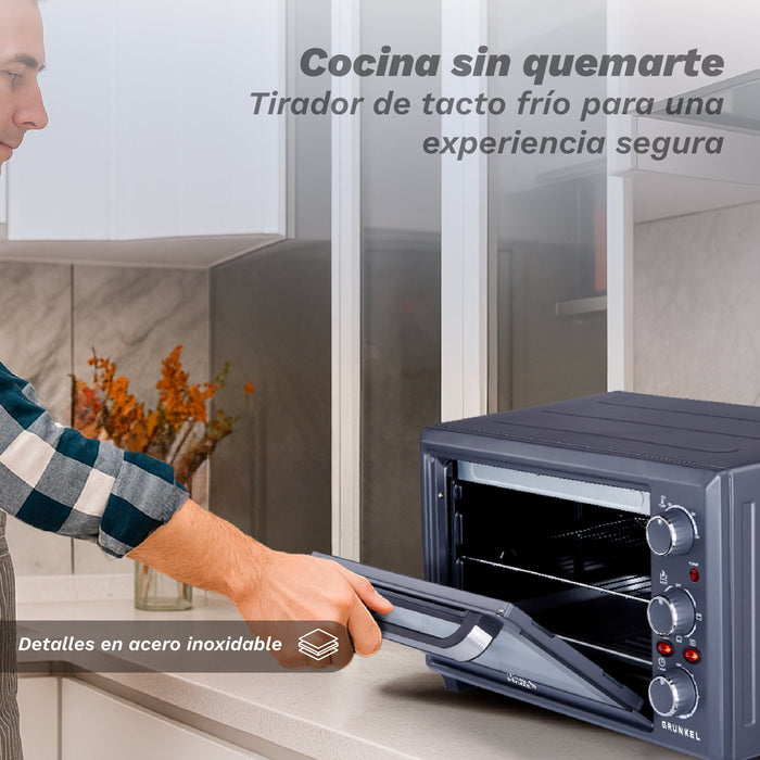 EAN 8426156019246 - Grunkel HR-28COOK horno 28 L 1600 W Negro, Acero imagen 6