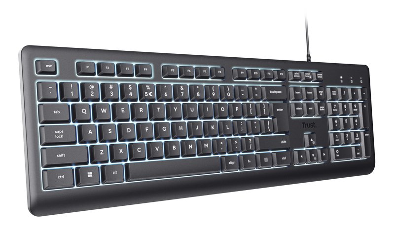 EAN 8713439258691 - Trust Primo Beleuchtete teclado Hogar / Oficina USB AZERTY Francés Negro imagen 3