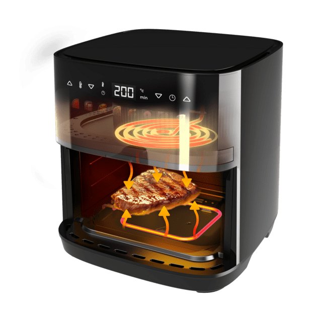 EAN 8435771915895 - Cecotec Cecofry&Grill Duoheat 8000 Sencillo 8 L Independiente 2200 W Freidora de aire caliente Negro imagen 5
