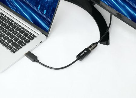 EAN 766623153713 - Manhattan 153713 cambiador de género para cable DisplayPort HDMI Negro imagen 5
