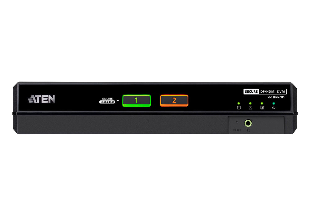 EAN 4710469349744 - ATEN CS1182DPH4-AT-G interruptor KVM Negro imagen 2