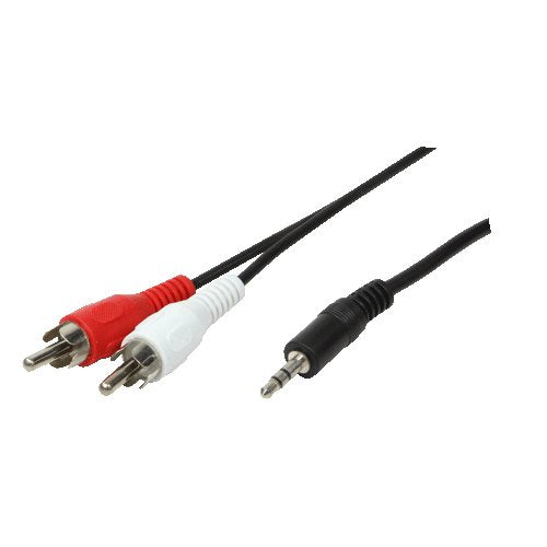 EAN 4052792008777 - LogiLink 1x3.5mm - 2xRCA, 5m cable de audio 3,5mm Negro imagen 1