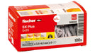 EAN 4048962480818 - Fischer 568005 tornillo de anclaje y taco 100 pieza(s) Anclaje de expansión 25 mm imagen 2