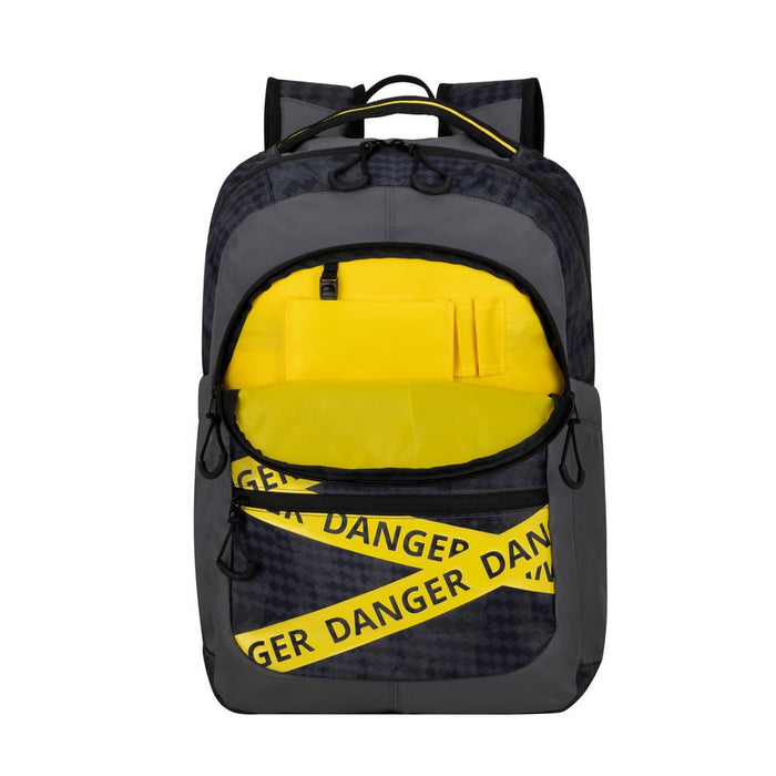 EAN 4260709010472 - Rivacase Erebus 39,6 cm (15.6") Mochila Camuflaje, Gris, Amarillo imagen 7