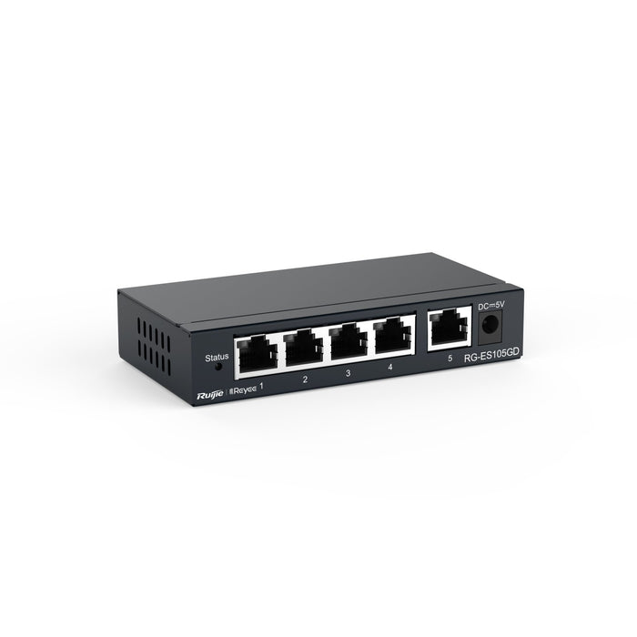 EAN 6971693270435 - Ruijie Networks RG-ES105GD switch No administrado Gigabit Ethernet (10/100/1000) Negro imagen 3
