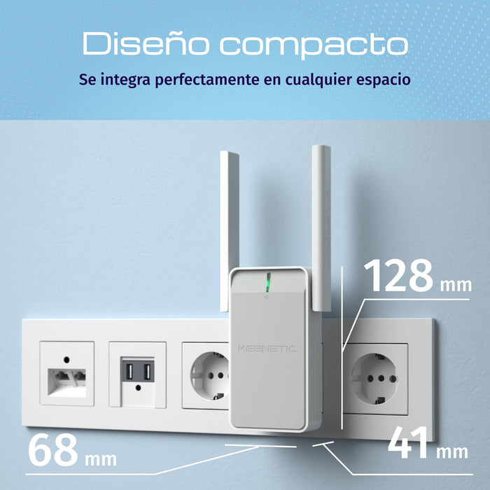 EAN 4897082922063 - Keenetic Buddy 4 (KN-3211) Repetidor de red Blanco, Gris 100 Mbit/s imagen 5