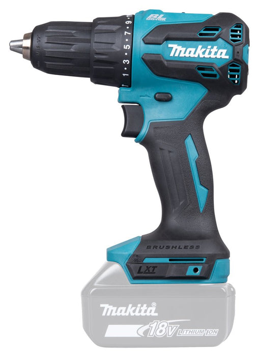 EAN 197050010247 - Makita DHP490Z destornillador eléctrico y llave de impacto 1900 RPM Azul, Negro imagen 9