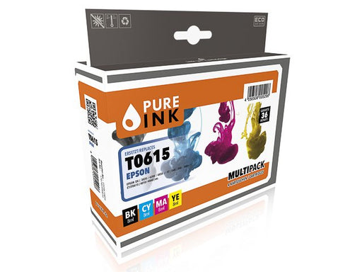 EAN 4056508005296 - Pure Ink 170745990035 cartucho de tinta 4 pieza(s) Compatible Rendimiento estándar Negro, Cian, Magenta,  imagen 1