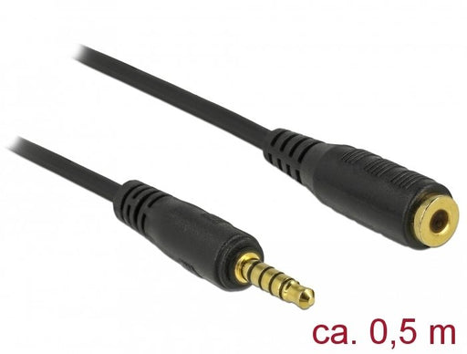 EAN 4043619857005 - DeLOCK 85700 cable de audio 0,5 m 3,5mm Negro imagen 1