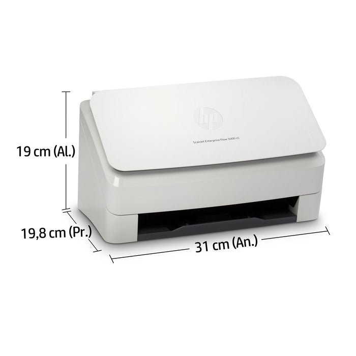 EAN 0193905029969 - HP ScanJet Enterprise Flow 5000 s5 Escáner alimentado con hojas 600 x 600 DPI A4 Blanco imagen 5