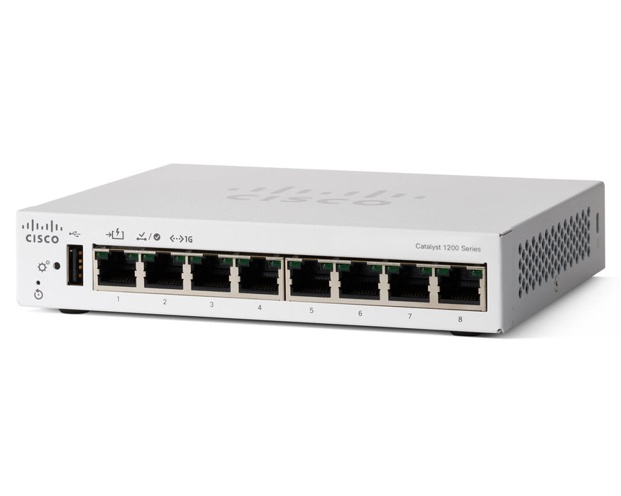 EAN 0889728521802 - Cisco C1200-8T-D switch Gestionado L2/L3 Gigabit Ethernet (10/100/1000) Blanco imagen 1