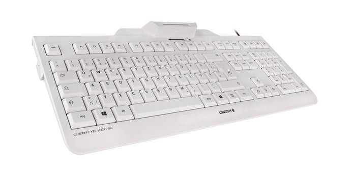 EAN 4025112084645 - CHERRY KC 1000 SC teclado Oficina USB QWERTY Inglés del Reino Unido Gris imagen 2
