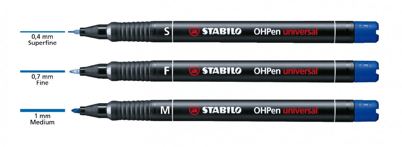 EAN 4006381114868 - STABILO OHPen universal permanent, 4 Pack marcador permanente Punta redonda Negro, Azul, Verde, Rojo 4 pi imagen 8