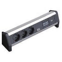 EAN 4016514018796 - Bachmann DESK 1 base múltiple 3 salidas AC Negro, Gris imagen 1