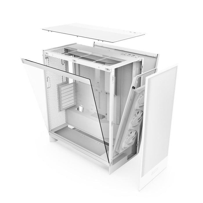EAN 0810074845588 - NZXT H7 Flow RGB Midi Tower Blanco imagen 5