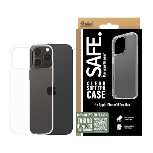 EAN 5715685003295 - PanzerGlass SAFE. by ® TPU Case Transparent iPhone 16 Pro Max funda para teléfono móvil Transparente imagen 2
