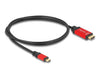 EAN 4043619800957 - DeLOCK 80095 adaptador de cable de vídeo USB Tipo C Negro, Rojo imagen 2