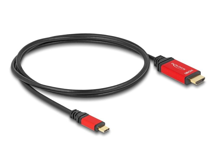 EAN 4043619800957 - DeLOCK 80095 adaptador de cable de vídeo USB Tipo C Negro, Rojo imagen 2