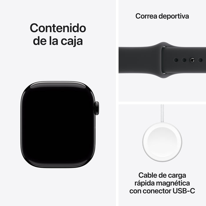 EAN 0195950462760 - Apple Watch Series 11 OLED 46 mm Digital 416 x 496 Pixeles Pantalla táctil Negro Wifi GPS (satélite) imagen 8