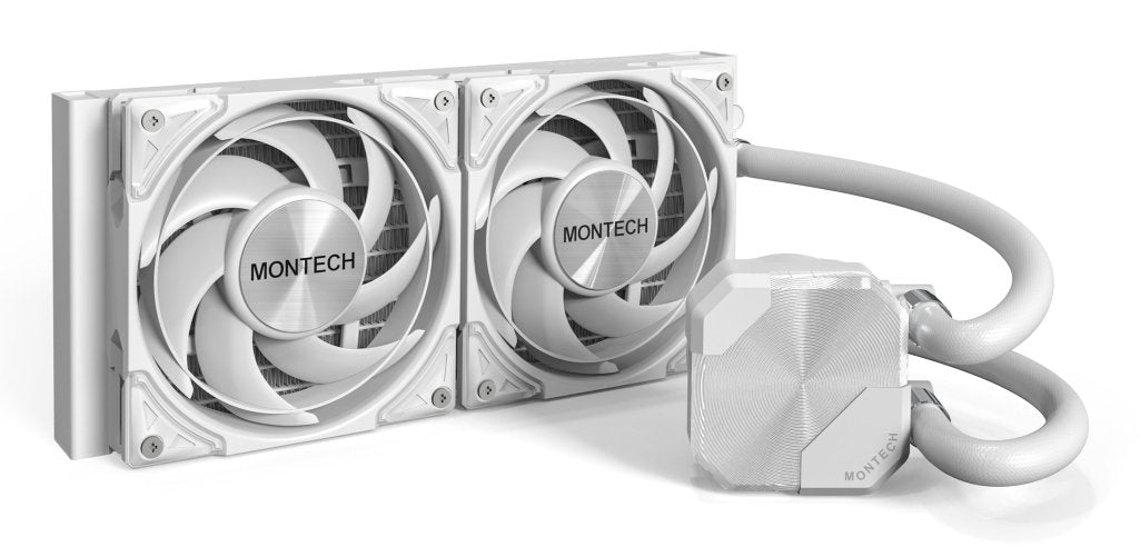 EAN 4710562744866 - Montech HyperFlow Silent 240 Procesador Sistema de refrigeración líquida todo en uno 12 cm Blanco 1 pieza imagen 1