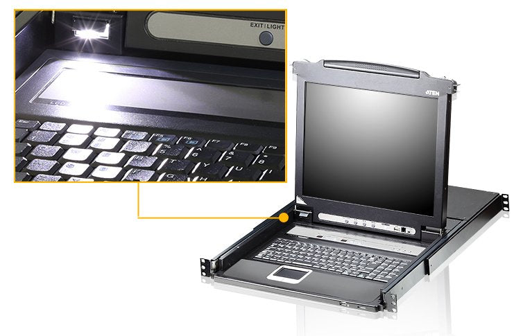 EAN 4710469344893 - ATEN CL5716M-ATA-2XK06ITG consola de rack 43,2 cm (17") Negro 1U imagen 2