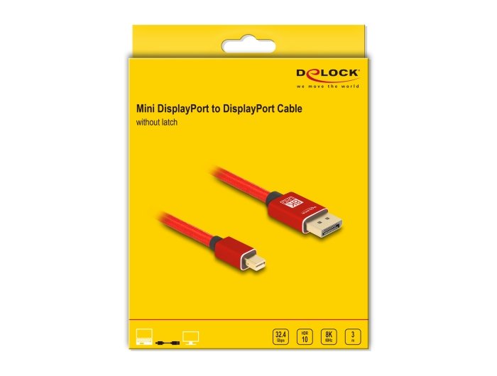 EAN 4043619810963 - DeLOCK 81096 cable DisplayPort 3 m Mini DisplayPort Rojo imagen 3