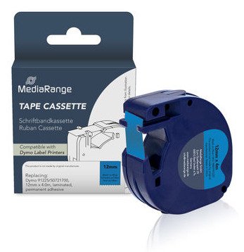 EAN 4260459619130 - MediaRange MRDY91225 cinta para impresora de etiquetas Negro sobre azul imagen 1