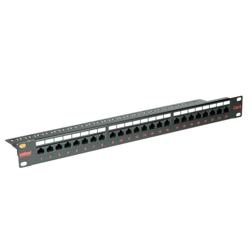 EAN 7611990182428 - ROLINE Cat.6/Class E 19" Patch Panel, 24 Ports, UTP black imagen 1