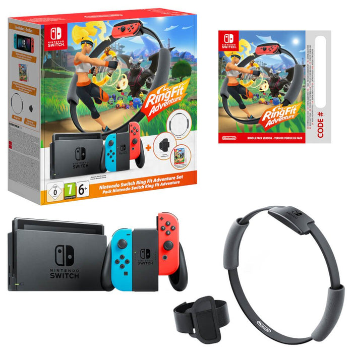 EAN 45496453350 - Nintendo Switch + Ring Fit Adventure videoconsola portátil 15,8 cm (6.2") 32 GB Wifi Negro, Azul, Rojo imagen 13