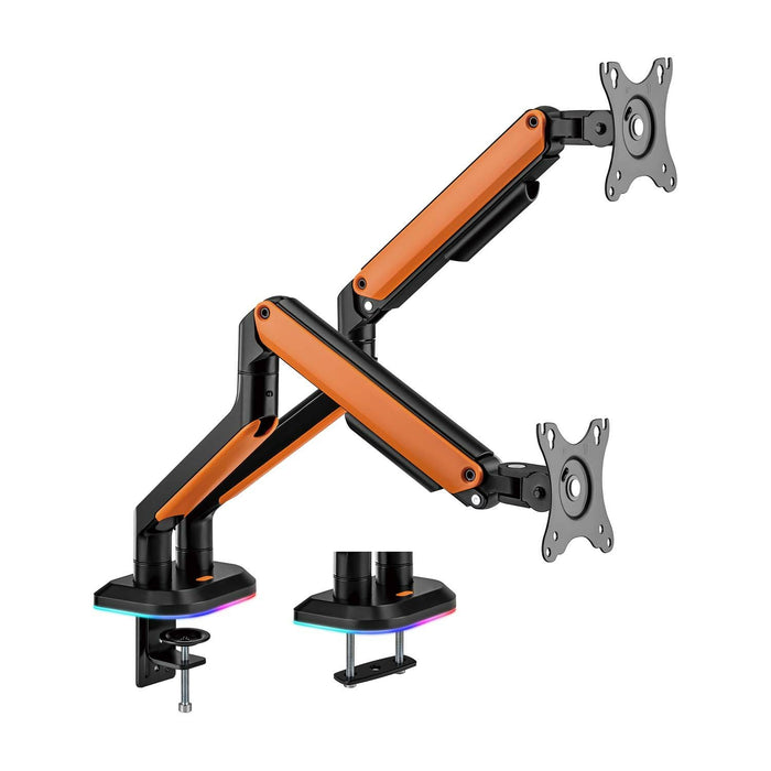 EAN 8435739901106 - AISENS DT32TSR-251 soporte para monitor 81,3 cm (32") Escritorio Negro, Naranja imagen 1