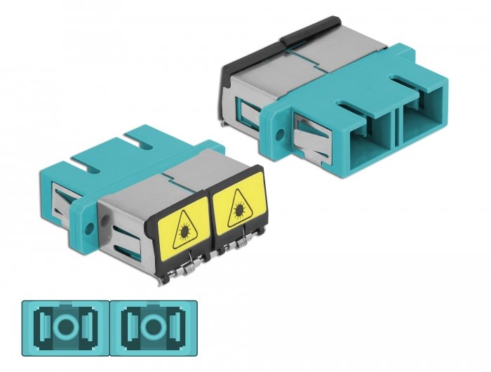 EAN 4043619868957 - DeLOCK 86895 adaptador de fibra óptica SC/SC 1 pieza(s) Color aguamarina imagen 3