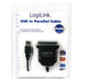 EAN 4052792005745 - LogiLink AU0003C cable paralelo Negro 1,5 m imagen 2