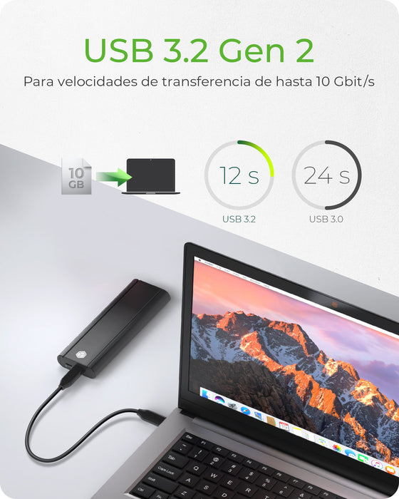 EAN 4250078172925 - ICY BOX IB-1807MT-C31 Caja externa para unidad de estado sólido (SSD) Negro M.2 imagen 3