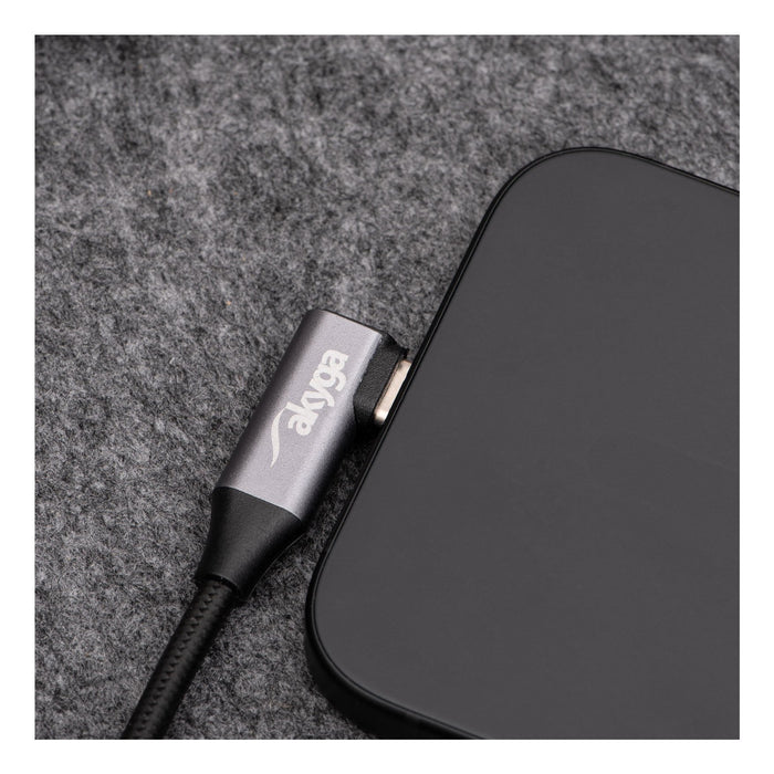 EAN 5901720139689 - Akyga AK-USB-54 cable USB USB 2.0 1 m USB C Negro imagen 3